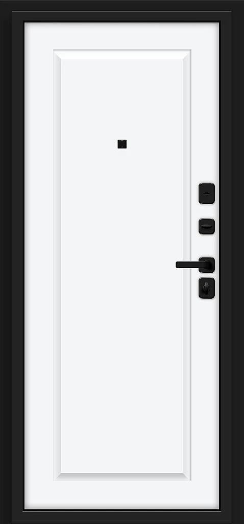 Входная дверь Айкон/SBlack Graphite Shell/White Silk BR6250 внутренняя сторона