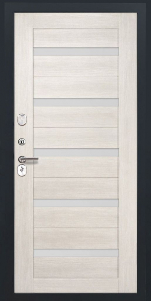 Входная дверь ДвериПРО Квадро СБ-1 (ст. белое, 16мм, беленый дуб) DPRO198288 внутренняя сторона